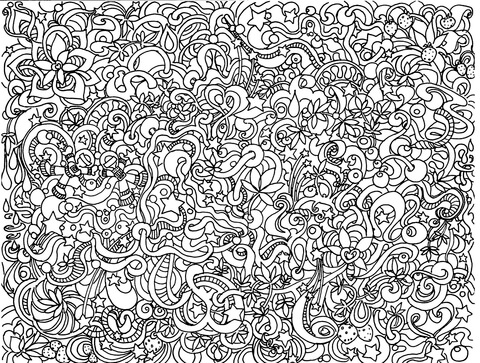 Trippie Doodle Coloring Page